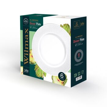 Dinner Plate Set of 6 in Gift Box WL‑880101/6C 9