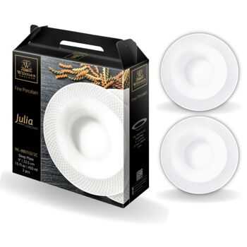 Deep Plate Set of 2 in Gift Box WL‑880102/2C 1