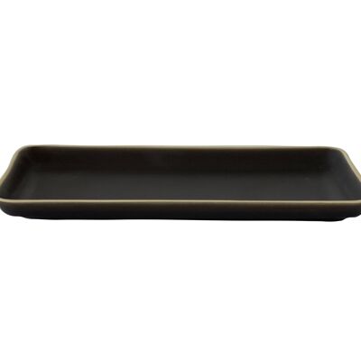 Ceramic Brito serving plate small black - sale