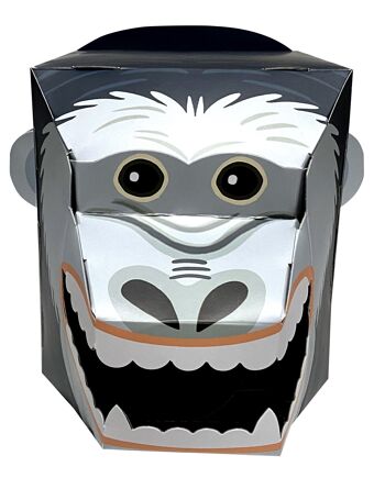 Gorilla 3D Mask Card Craft - créez votre propre masque 1