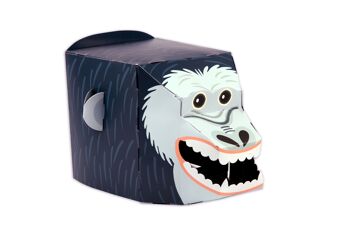 Gorilla 3D Mask Card Craft - créez votre propre masque 2
