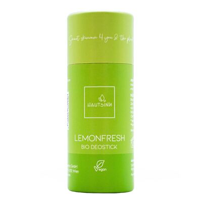 Desodorante en barra orgánico limón fresco