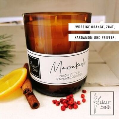 Marrakech rapeseed wax candle