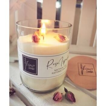 Bougie en cire de colza Rose Ipahan