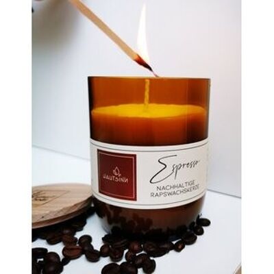 Espresso rapeseed wax candle