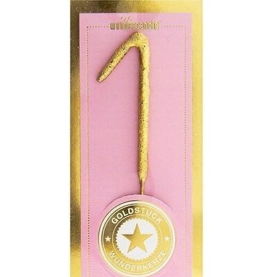 1 mini gold pink Goldstück Wondercandle® mini