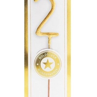 2 mini Wondercandle® mini in oro bianco