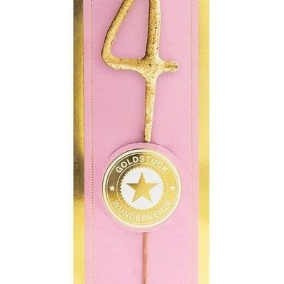 4 mini or pièce d'or rose Wondercandle® mini