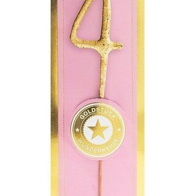 4 mini gold pink Goldstück Wondercandle® mini