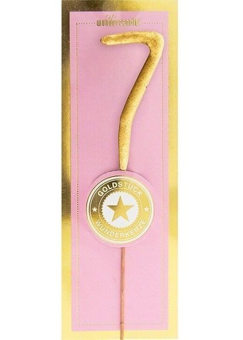 7 mini gold pink Goldstück Wondercandle® mini