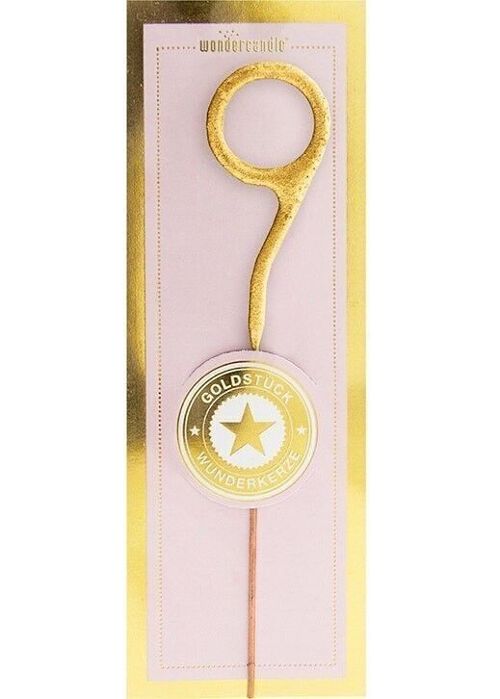 9 mini gold rosa Goldstück Wondercandle® mini