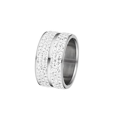 Elodie Ring - Silber und Kristall