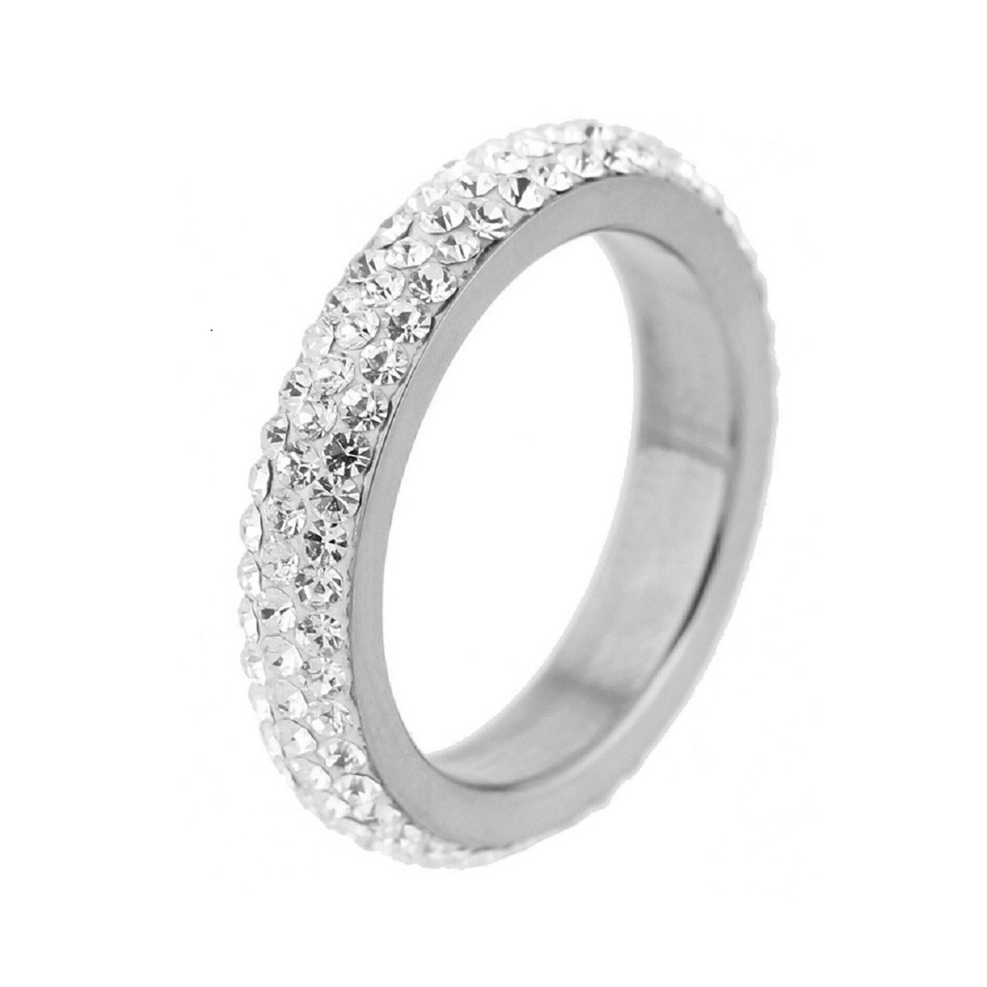 Anello Caroline - Argento e Cristallo