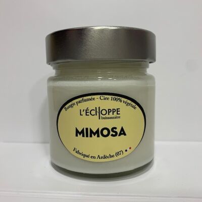 100% VEGETABLE WAX SCENTED CANDLE SOYA - 180 G MIMOSA