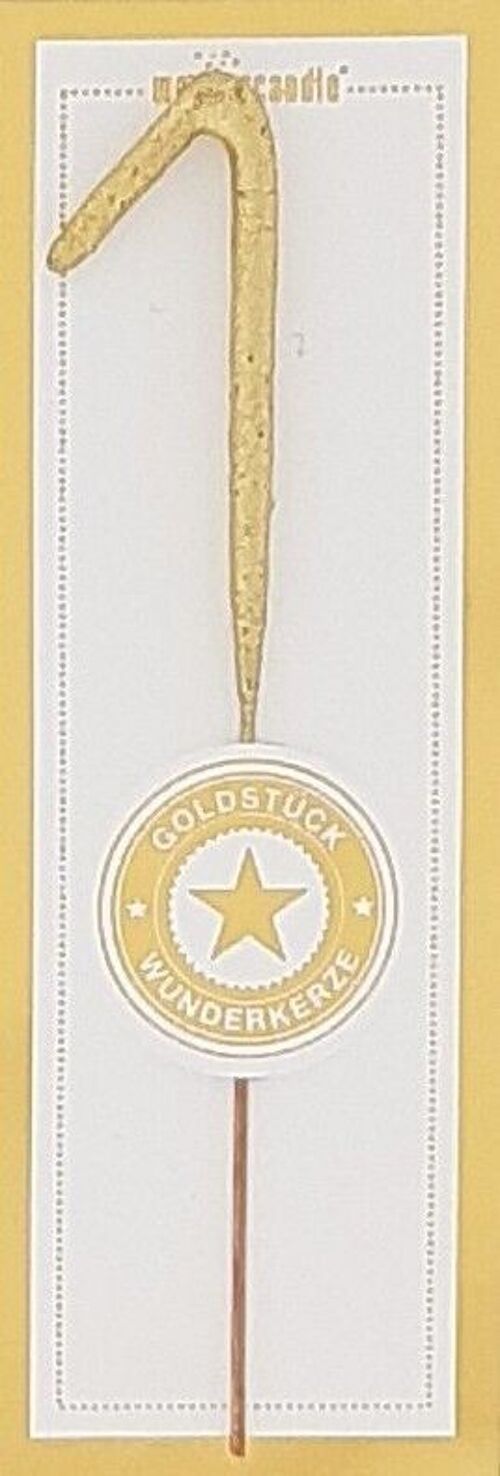 1 mini gold pink Goldstück Wondercandle® mini