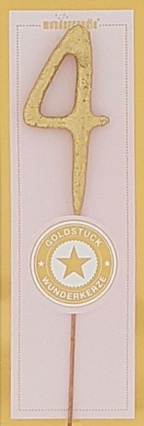 4 mini gold pink Goldstück Wondercandle® mini