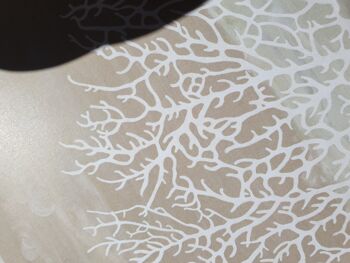 Scandi Coral Poster "Coral Of The Sea" A4 - Impressions d'art durables sur papier recyclé sous cellophane 2