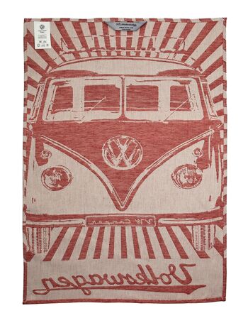 VW Collection VW T1 Bulli Bus Wandtattoo - Classic rot