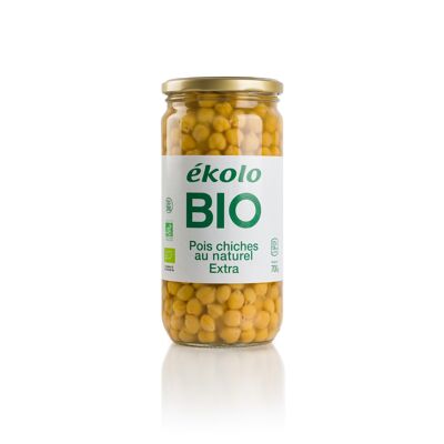 Ékolo de pois chiche naturel écologique, 6 unités. x 700g