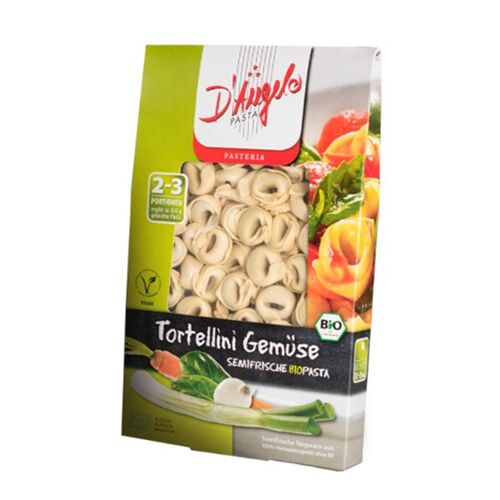 Vegan Tortellini with vegetables - Organic