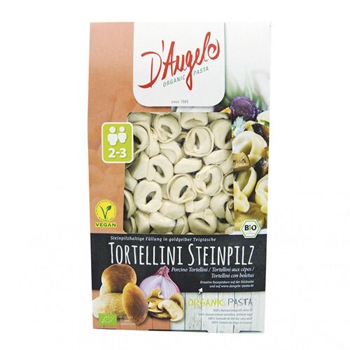 Vegan Tortellini with porcini mushrooms and onions - Organic