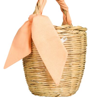 Bangs Birkin Basket | Pêche pastel