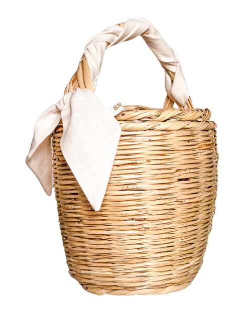 Bangs Birkin Basket | Lovely Linen White