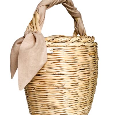 Bangs Birkin Basket | Lovely Linen Sand