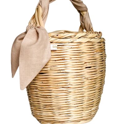 Bangs Birkin Basket | Lovely Linen Sand