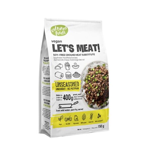 Vegan Lets Meat without seasoning & pea protein base