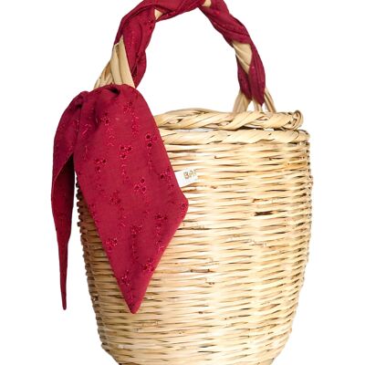 Bangs Birkin Basket | Francese Broderie Rose