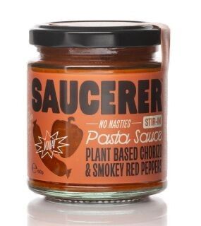 Saucerer- Plant Based Chorizo and Smokey Red Pepper Pasta sauce (190g)