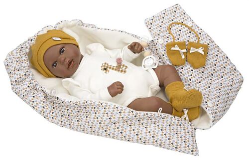 Doll Reborn Rafael, 45 cm w. sleeping bag