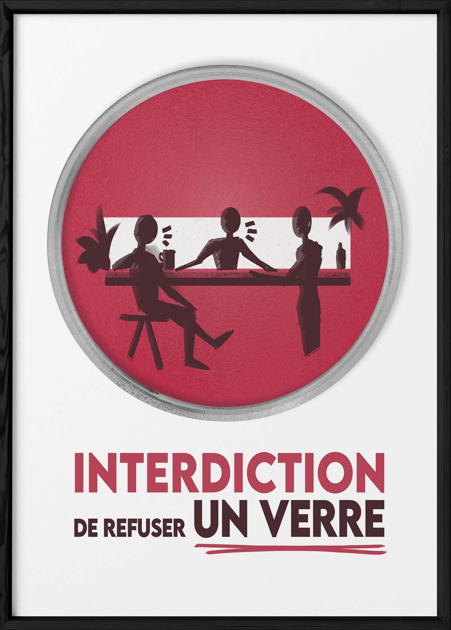 Poster "Vietato rifiutare un drink"