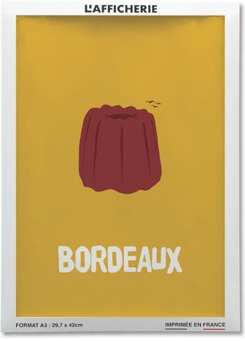 Affiche minimaliste de la ville de Bordeaux 2