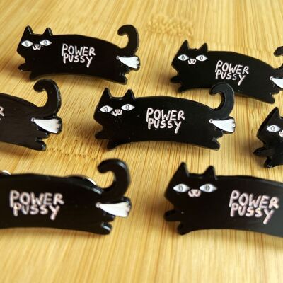 Enamel pin Powerpussy Black

| greeting card