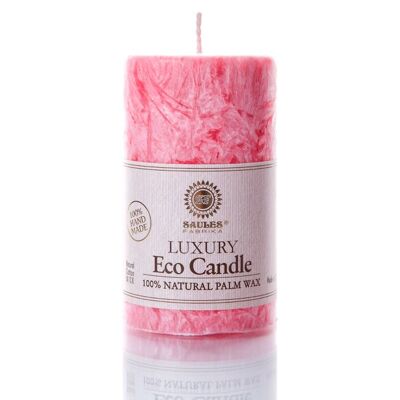 Saules Fabrica Column candle 10.5cm pink