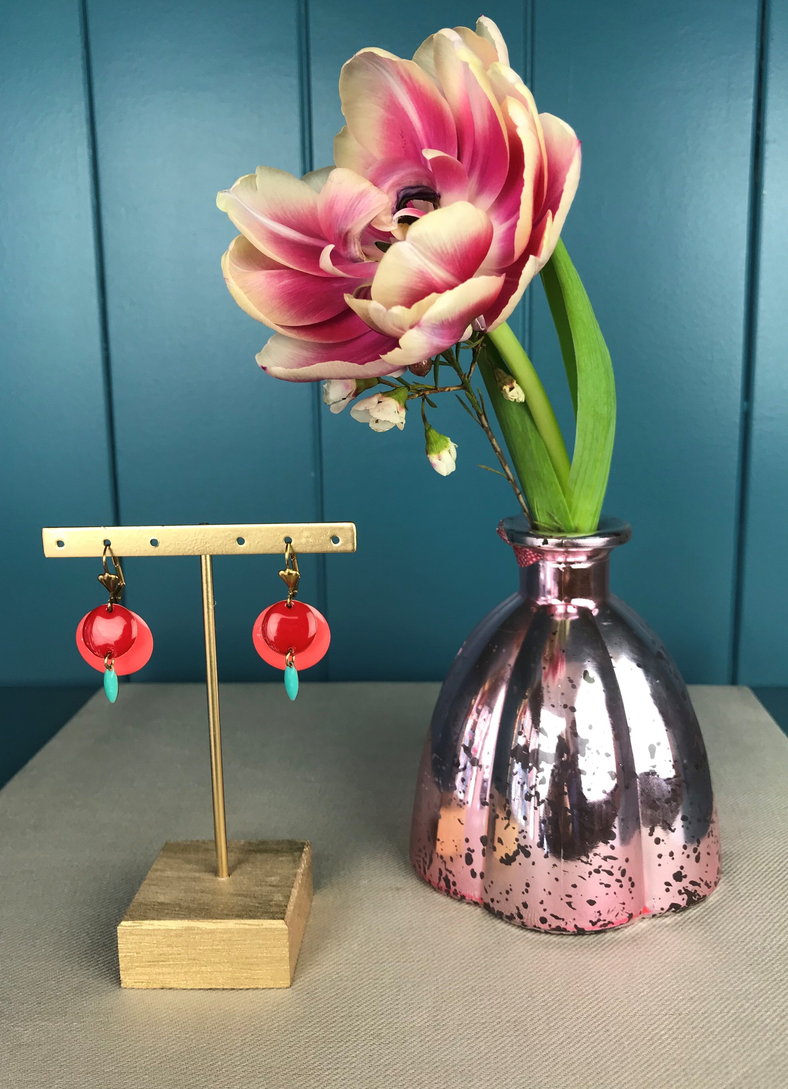 orecchini my planets coral