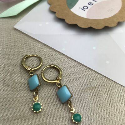 mini-mini drops sky earrings