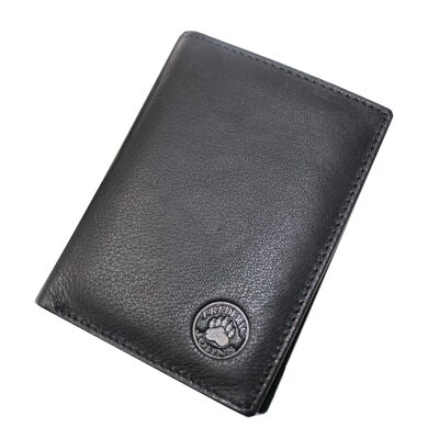 Men's Leather Wallet (Plain Black)