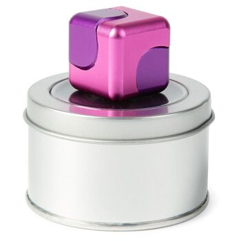Bopster Fidget Cube Spinner dans une boîte cadeau - Rose et violet 5