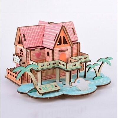 Building kit Summer house wood color