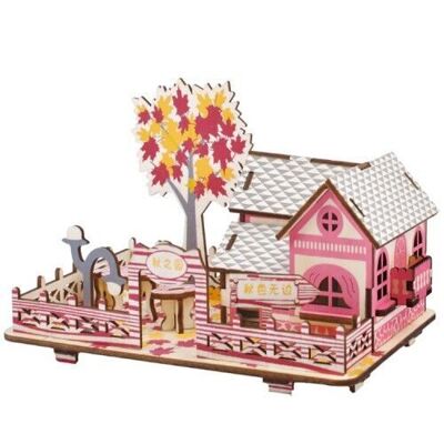 Building kit House Autumn wood color