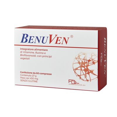 BENUVEN tablets Supplement your diet with functional nutrients for the well-being of the microcirculation. Benuven tablets are useful in the presence of swollen, tired, heavy legs and/or in case of hemorrhoids