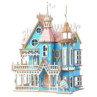 Kit de construction Dollhouse 'Villa Fantasia'- mini 1:48- couleur