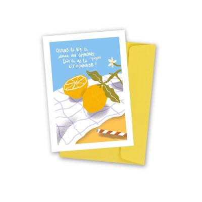 Lemonade card. A6