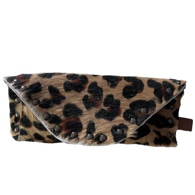 Estuche para gafas con estampado de leopardo