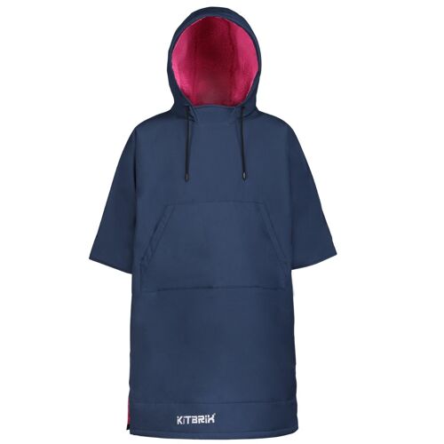 The KitBrix Poncho - Navy & Pink