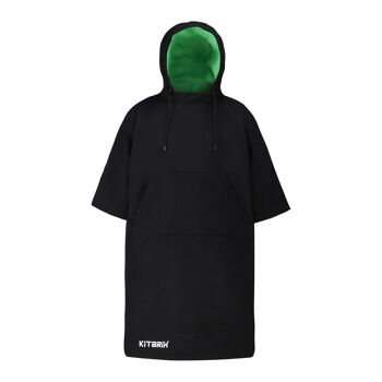 Le poncho KitBrix - Noir et vert (KB-PONCHO-B/G350L) 1
