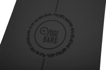 Paws Light - Tapis de yoga extrême adhérence en caoutchouc naturel noir - Version voyage 4